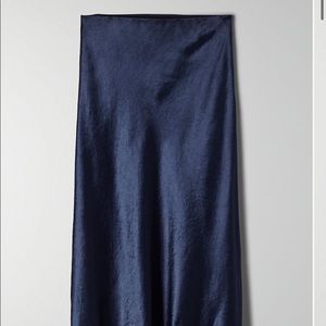 ARITZIA Slip Skirt in Starboard